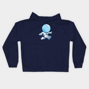 Astro Walking in the Moon Kids Hoodie